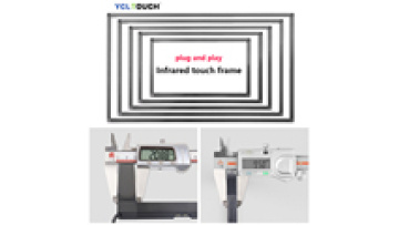 Factory directly sale  high precision 85 inch 40 points multi touch  IR touch frame1