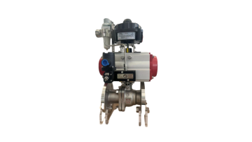 Pneumatic switch ball valve