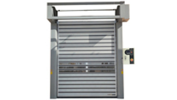 high efficient aluminum spiral metal high speed door safety photoelectric aluminium high speed door anti-clip fast sprial door1