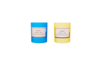 Indoor Romantic Aromatherapy Glass Candle Jar Durable Glass Jar Clear Glass Candle Jar1
