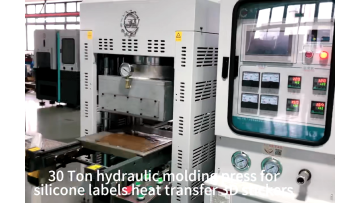 30Ton hydraulic press for silicone 3D label stickers