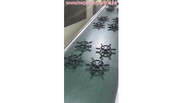 Injection molded part frame black