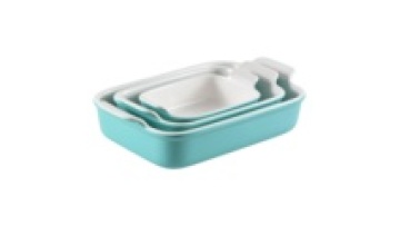 Ceramic Rectangular Baking Dish with Handle for Bakeware Sets1