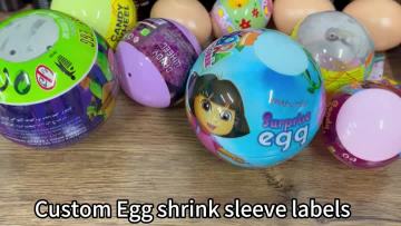 Surprise Egg Ball Easter Egg Shrink Sleeve label 