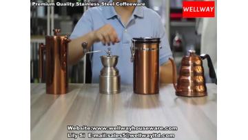 Premium Quality Stainless Steel Coffeeware(Copper Accessory).mp4