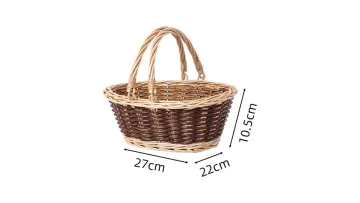 Grass Woven Storage Box/Bamboo Woven Gift Box/Rattan Woven Basket/Customized Picking Basket/Woven Hand-Held Basket/Household Storage Basket1