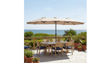 Garden Market Customised Double Head 12 Ribs Patio Big Sun Umbrellas1