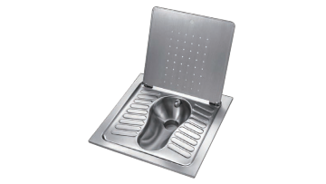 stainless steel squatting toilet with lid