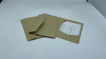 gold pearl paper envelope wedding card holder