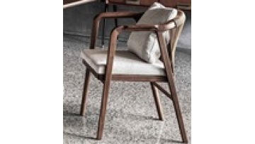2024  New Design  Wooden Home Furniture Rattan Wicker Back with Soft Cushion Wood Dining Restaurant Kitchen  Chair1