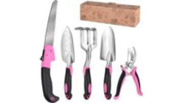 C101 Aluminum Gardening Kit: Folding Saw, Trowel, Transplanter, and Hand Rake1