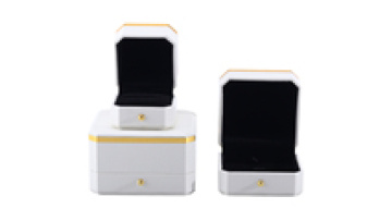 Hanhong custom logo luxury octagonal jewelry packaging box bracelet bracelet gift box white PU leather necklace ring jewelry box1