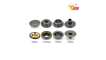 201# Brass Four‑Part Car Tent Snap Fastener