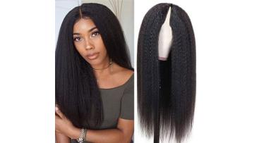 Yaki Straight V Part Human Hair Wig 10s Showcase