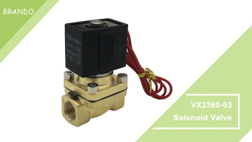 VX2360-03 VX2130-10 3/8'' Brass Solenoid Valve For Water Air AC220V DC24V