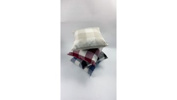 Classic buffalo check plaid black and white decoration pillow case1