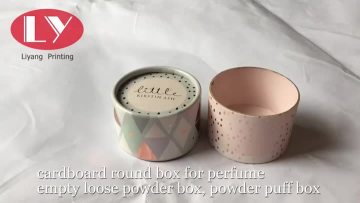 customize round box powder