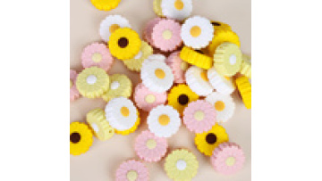 Custom New Print Bulk Wooden Lanyard Bracelet Silicone Sunflower Bead1