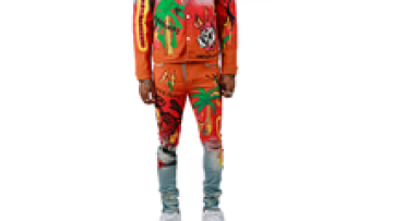 Custom OEM Letter Printed Ripped Stonewashed Denim Jeans With Tape Streetwear Baggy Jeans Men1