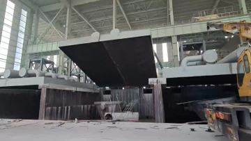 Slag cover installation
