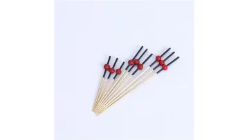 Fruit Skewers with Double Beads, Scissors Skewers, Cocktail Disposable Internet Celebrity Skewers, Bamboo Skewers with Colorful Creative Home Use Skewers1