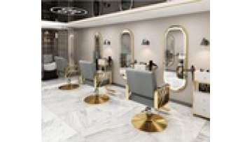 Free sample Wholesale Lifting rotating stainless steel PU leather beauty salon swivel hair cutting styling barber chair1
