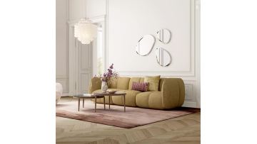 Dulcimer Fabric Straight Sofa