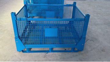 blue Collapsible Mesh Turnover Box