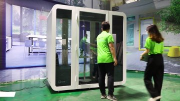 Modern 4/6-person Meeting Sound Proof Office Pods With Seating And Sofa1