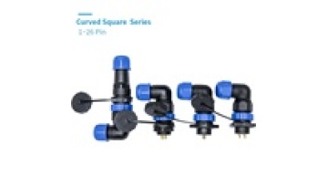 IP68 Waterproof 90 Degree SD/SP20 Panel Mount Connectors - Male & Female, 2-16 Pins1