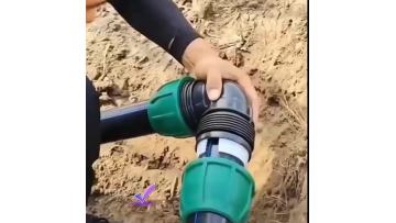 HDPE quick connect elbow