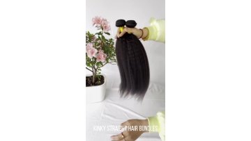 Kinky straight bundles Cabelo humano Peruvian human hair wholesale cuticle aligned raw virgin hair weave bundle hair vendors1