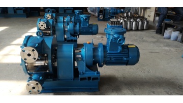 Concrete delivery hose peristaltic pump