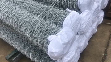 PVC Coated Galvanized Steel Chain Link Fence Temporary Construction Fence1