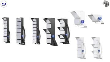 600W 1200W High Power Narrow Beam Angle Floodlight Waterproof IP65 Dimmable Power Adjustable Motion Sensor LED High Mast Light Stadium Light LED Flood Light1