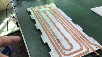 Customized embedded Copper tube Liquid cold plate solar pannelcooling high power energy cooling system water cooling plate1