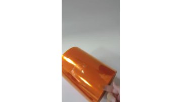 Transparent orange rigid PVC film for pharmaceutical blister packaging
