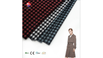 Custom Popular Polyester Rayon Nylon 280GSM Checked Double Side Jacquard Fabric for Uniform1