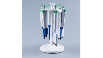 single channel pipettes and rack