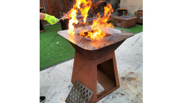 corten steel bbq grill