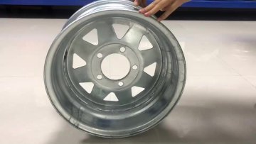 Factory Wholesale Galvanized Surface Treatment Car Steel Wheel Rims 14 Inch Chrome Trailer Wheels1