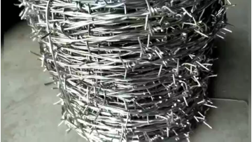 security fence Galvanized Barbed Wire Project on Amazon/Ebay for Military Usage1