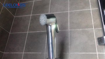 Leelongs Ningbo Factory Amazon Hot-sale Handheld Chrome Gun Plastic Toilet Jet Shower1