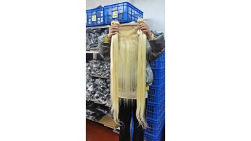 613 Blonde Virgin Human Hair,613 Cuticle Aligned Hair Bundles With Frontal,Blonde Virgin Human Hair 613 Bundles With Closure1