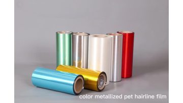 metallized PET hairline film