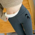 Warm Long Leggings Women Print Warm Winter Tight Thick Velvet Wool Cashmere Pants Trousers Leggings Гамаши