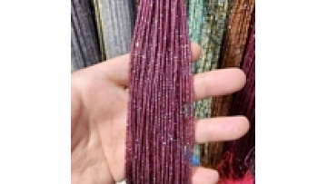 2mm Garnet Square Beads - Tiny Faceted Natural Stone Beads for Jewelry Making1