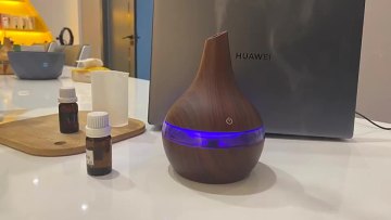 Home Super practical wood grain aromatherapy diffuser For bedroom ultrasonic cold mist humidifier aromatherapy essential oil1
