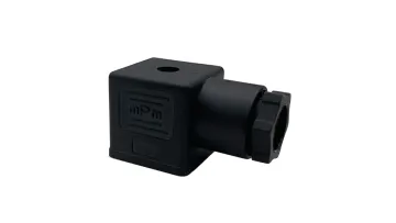 DIN 43650 Form A AC DC Black MPM 18mm IP65 2P+E 3P+E Solenoid Valve Coil Connector DIN43650A DIN 43650A1