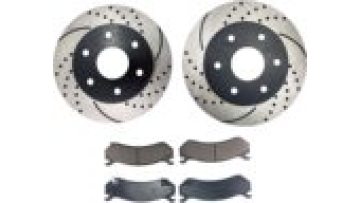 QYT10035 Front Rotor and Ceramic Pad Brake Kit for Chevy Models1